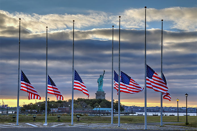 Flags at half-staff