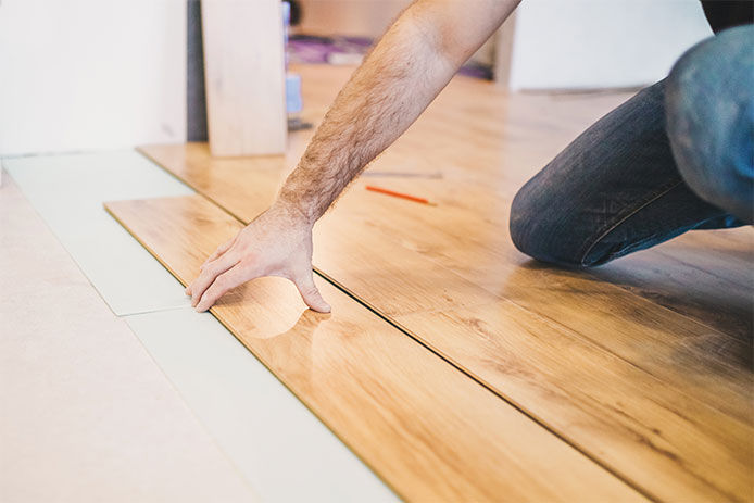 Installling vinyl flooring