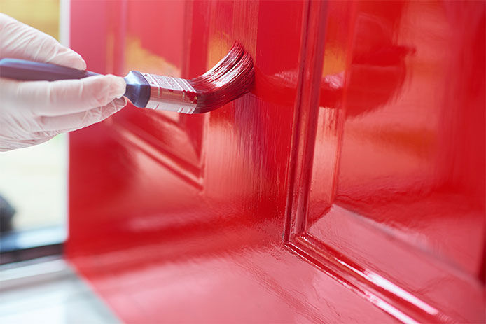 Paiting a front door