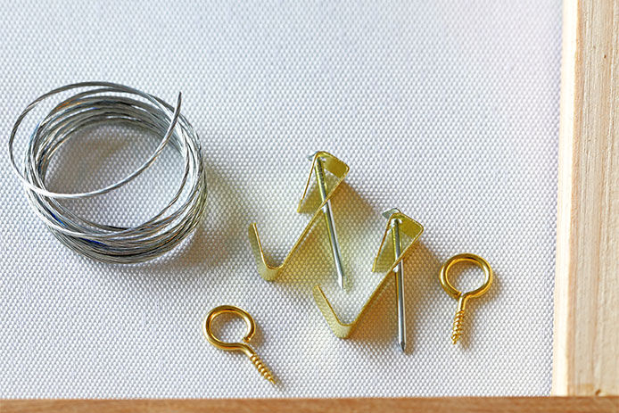 Picture wire with picture hangers