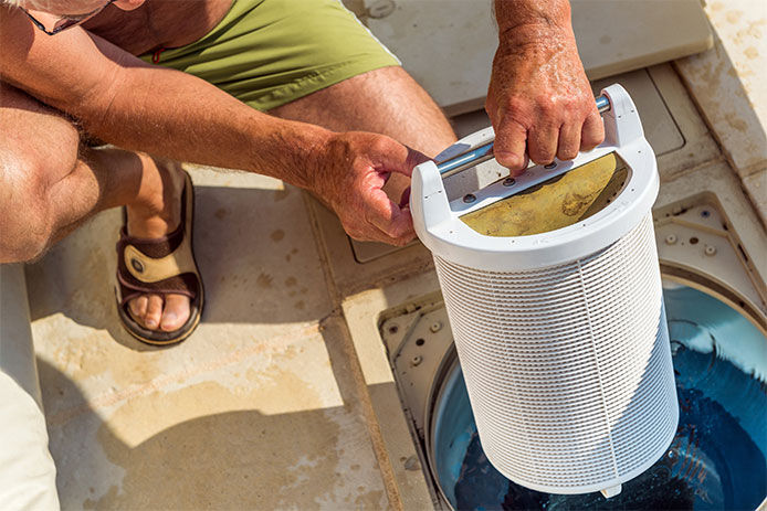 Keep your pool clean and safe with a reliable pool filter system. Our blue and white pool filter system efficiently removes debris and contaminants from your pool water, ensuring crystal-clear swimming all season long. Easy to install and maintain, this pool filter system is a must-have for any pool owner.