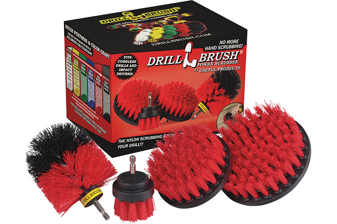 38 Piece Drillbrush Cleaning Kit - Soft, Medium, Stiff, & Ultra Stiff |  38pc-combo-QC-DB-A