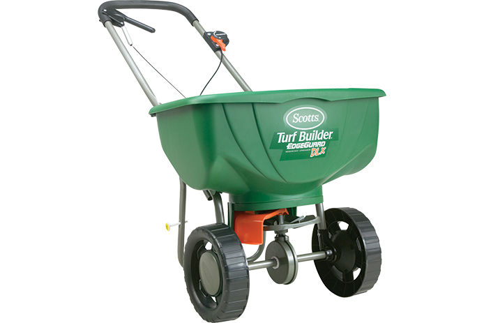 Scotts Turf Builder EdgeGuard DLX Broadcast Fertilizer Spreader