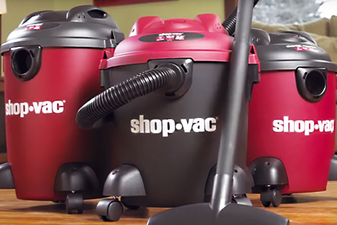 Garage Shop Vac Shelf - Aluminum