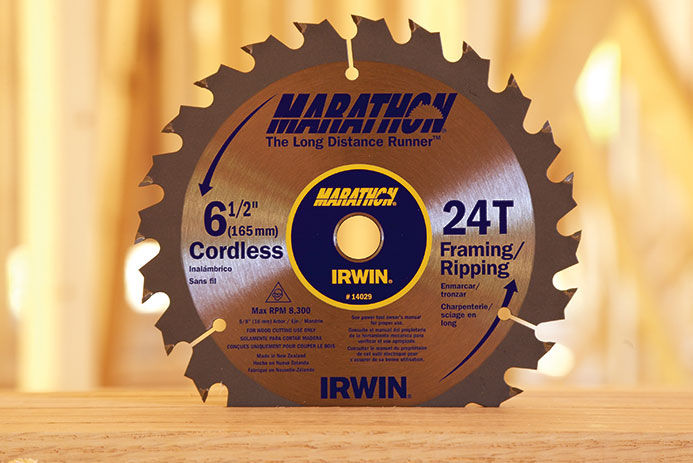 A standard saw blade