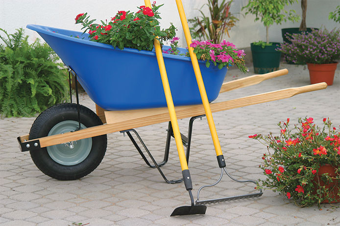 A wheel barrow