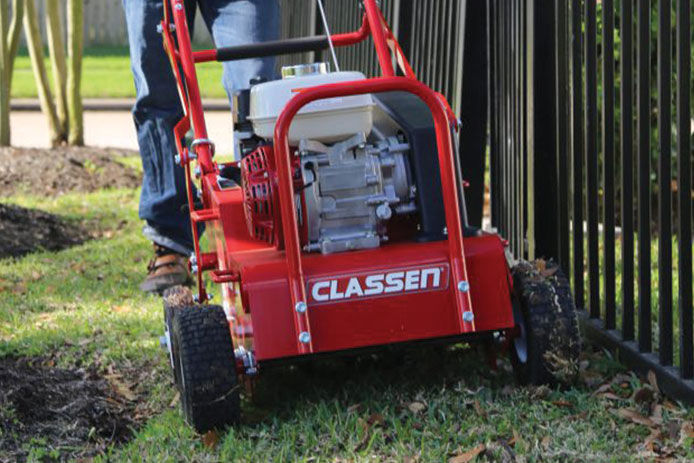 A lawn aerator