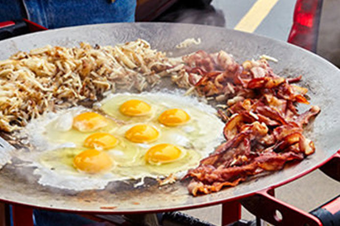 Cooking on a FireDisc Cooker