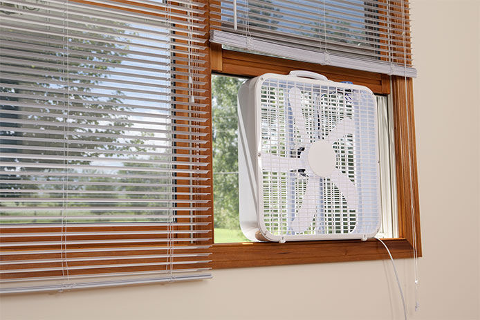 Fan in window