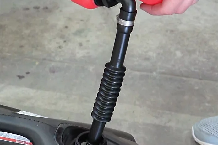 Filling gas tank with fuel
