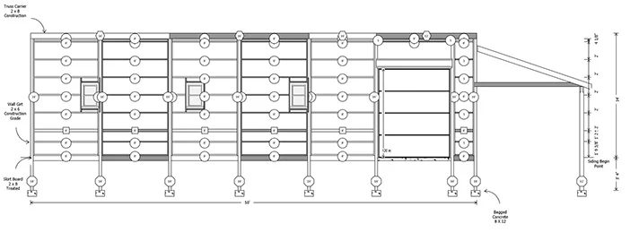 custom pole barn blueprint and design