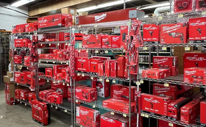 milwaukee tool selection at hollywood hardware in south carolina