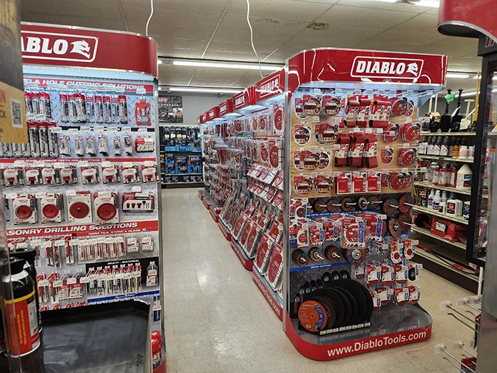 Diablo tool selection at pioneer supply center in pionner, ohio