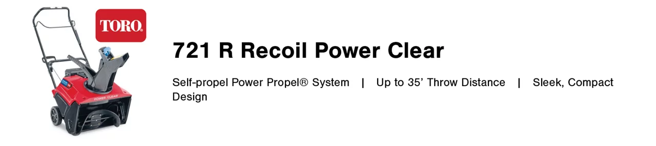 721 R Recoil Power Clear