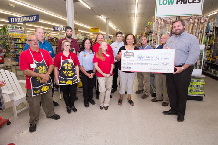 Syracuse Habitat for Humanity check presentation