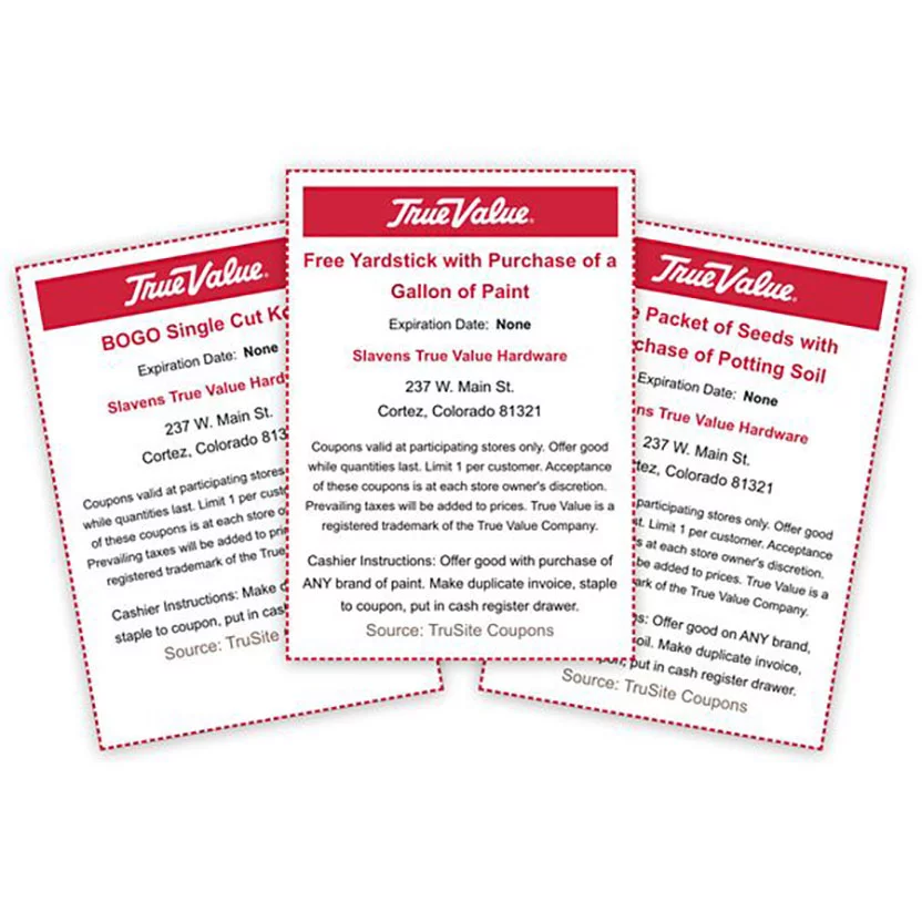 True Value Coupons
