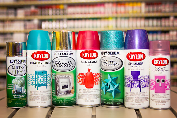 Krylon and Rustoleum Spray Paints