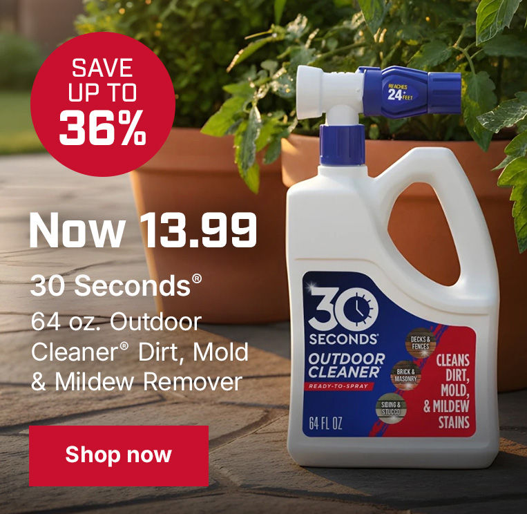 30 Seconds Dirt, Mold & Mildew Remover – Now $13.99