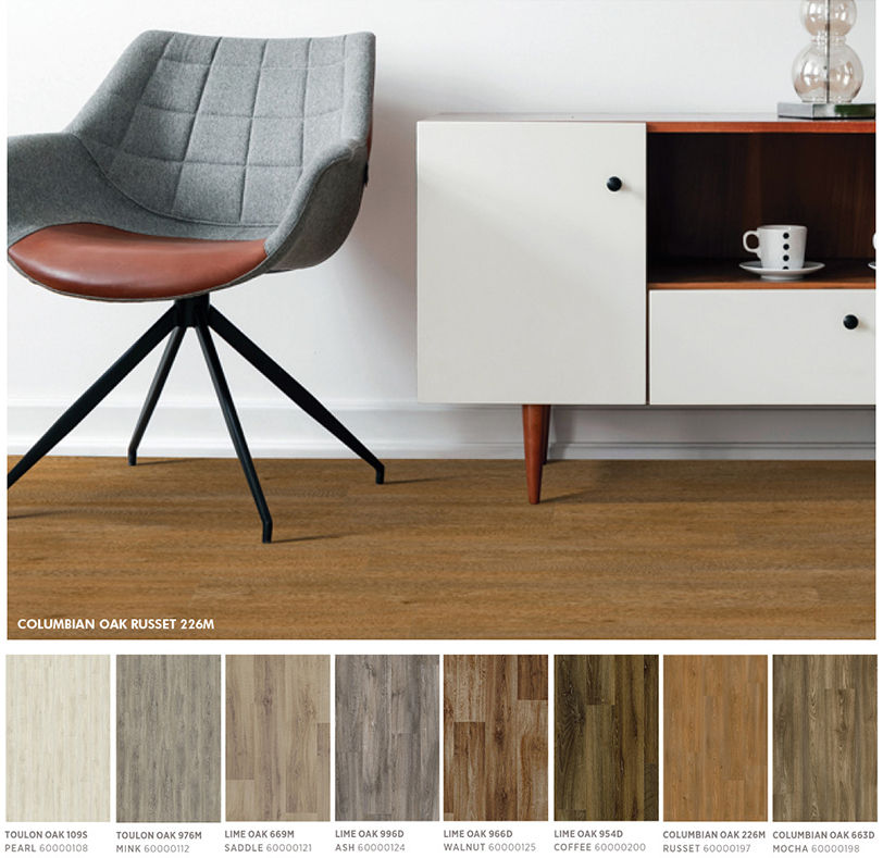 Different color options in Beauflor® Vinyl Flooring