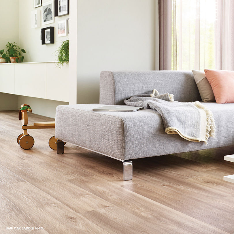 Beauflor® Vinyl Flooring in Lime Oak Saddle color