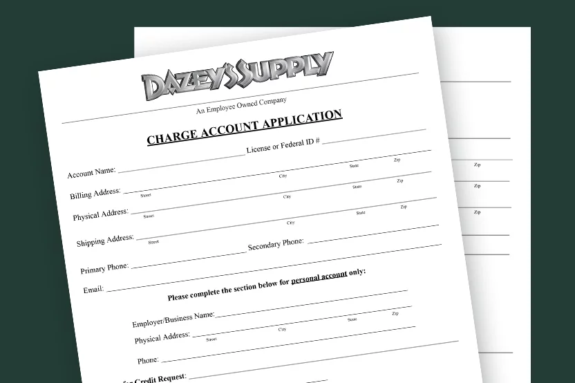 Charge Account Form