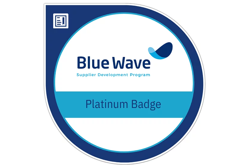 Blue Wave Platinum Badge