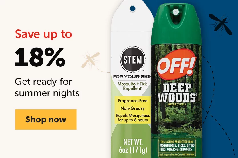 Save up to 18% on bug spray