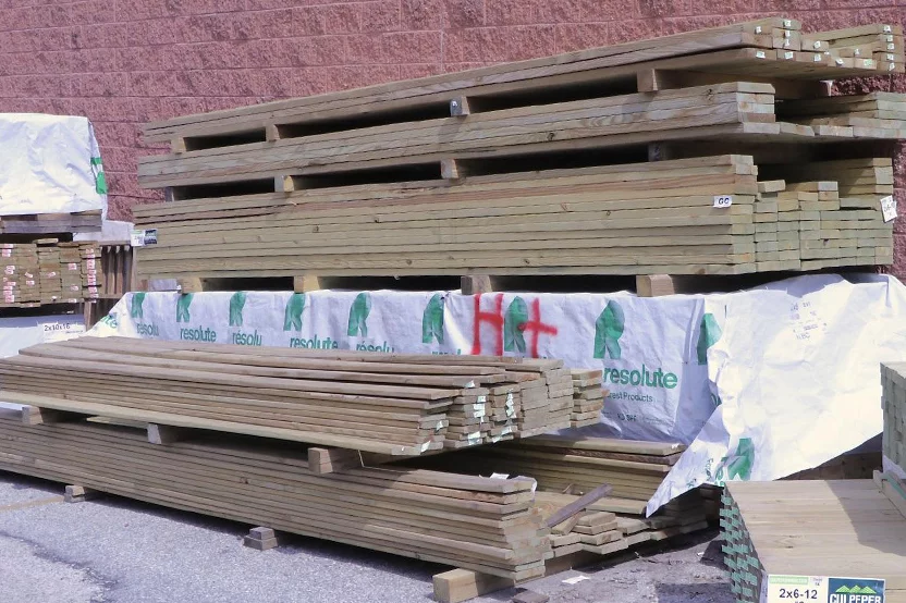 Lumber pile