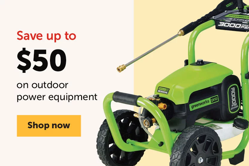 Save up to $50 on Outdoor Power Equipment - Shop now
