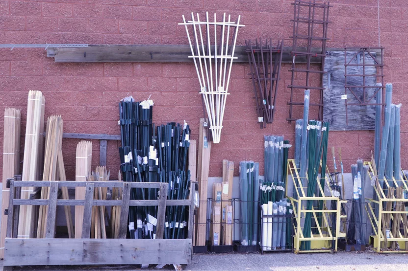 Wall of stakes