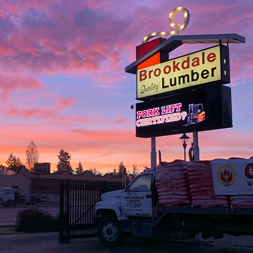 Brookdale Lumber sign