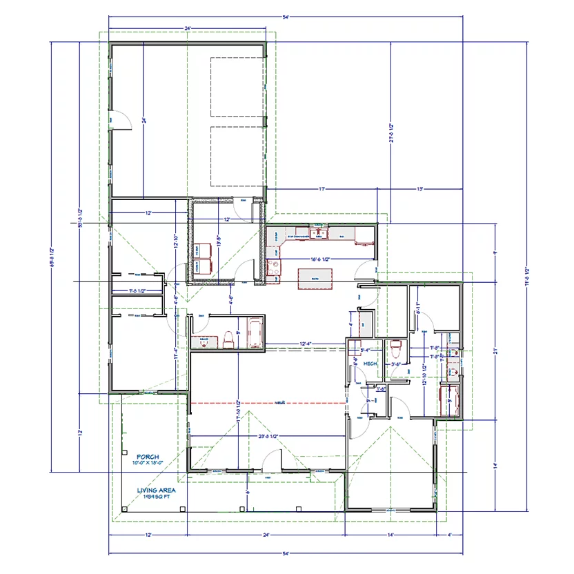 Design 1 floorplan