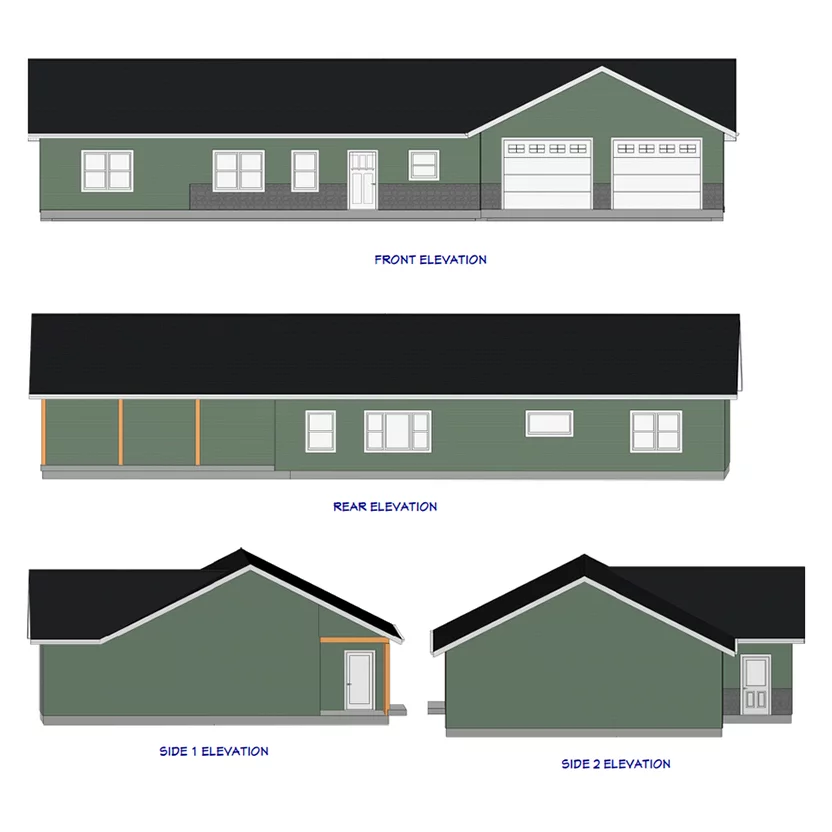 Design 4 front, side, back