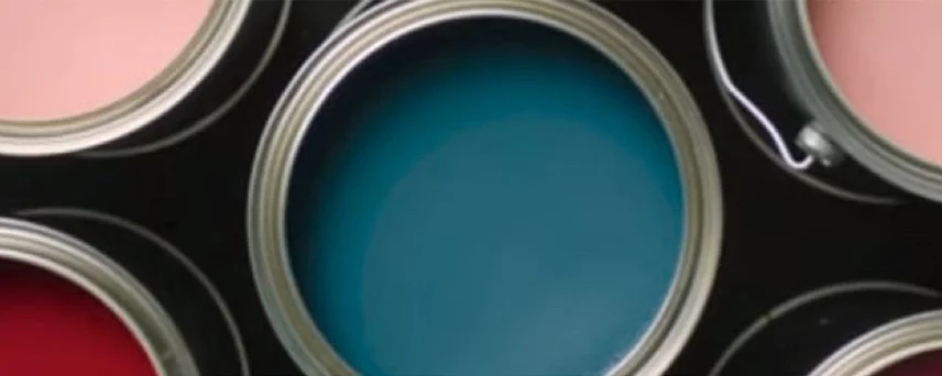 Many Open Cans of Benjamin Moore Paints