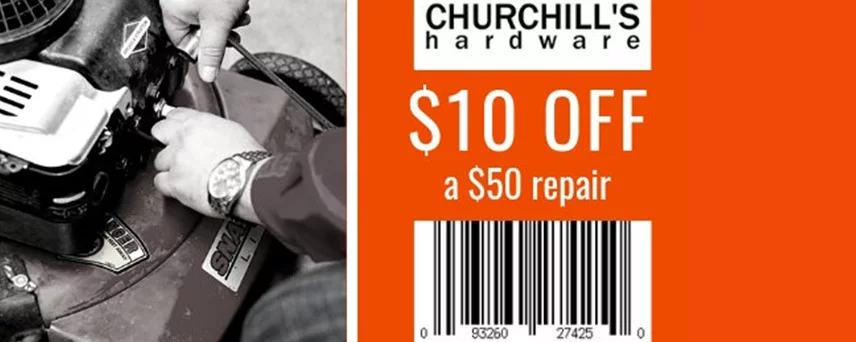 Churchill's Hardware - Small Engine Repair Coupon