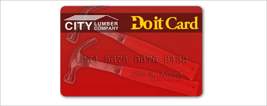 City Lumber Credit Card