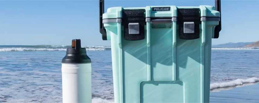 Pelican Cooler and Bottle