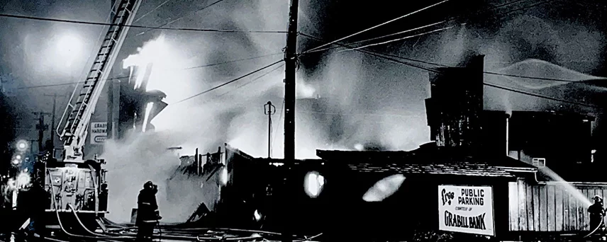 Store on fire