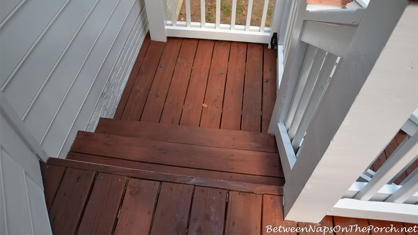 Deck stairs finished