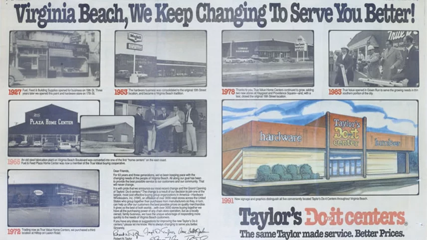 Taylor's history newpaper article
