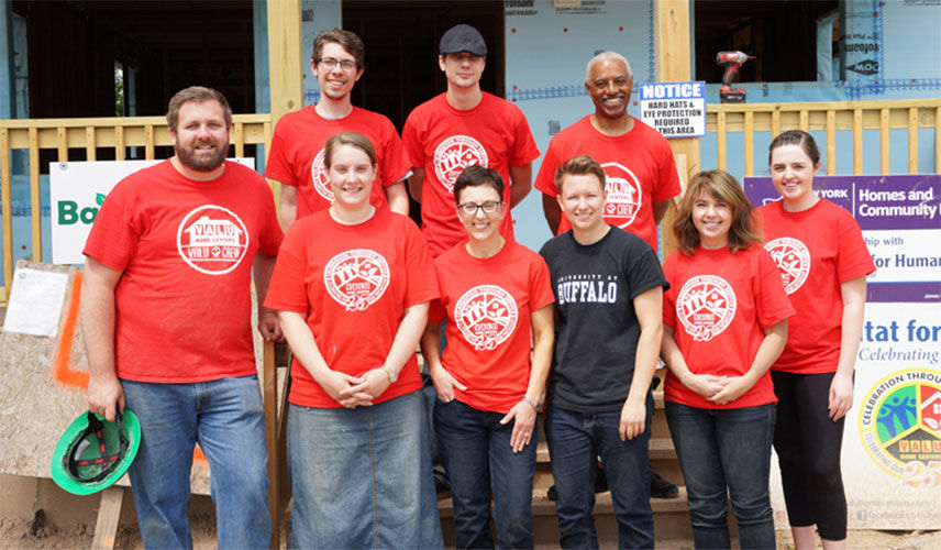 Valu Crew Family Build at Habitat Buffalo's 300th House