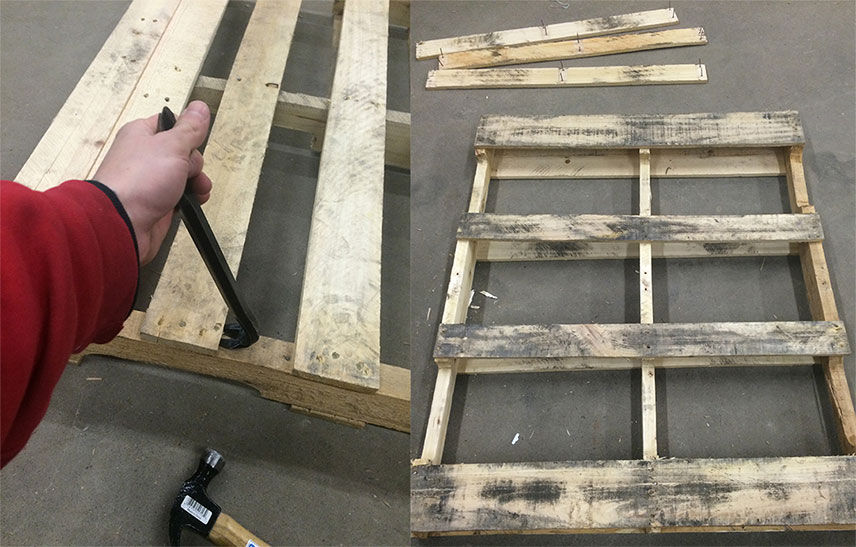 Removing every other board on the pallet