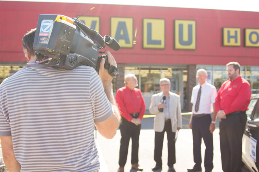 Close up of video recording during live broadcast 