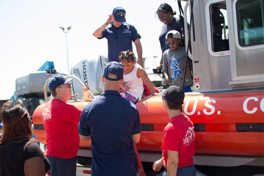 Volunteers at Explore & More Touch-A-Truck