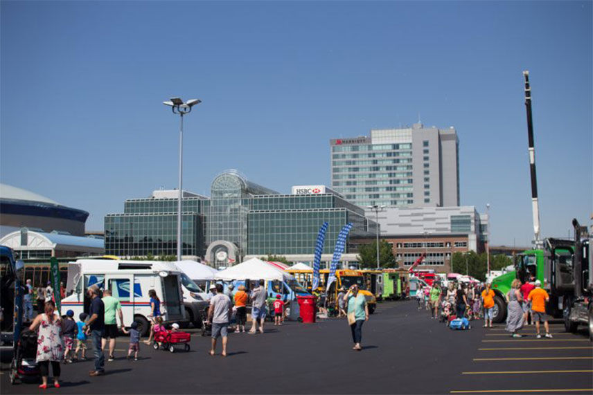 Explore & More's citywide day of play at Touch-A-Truck