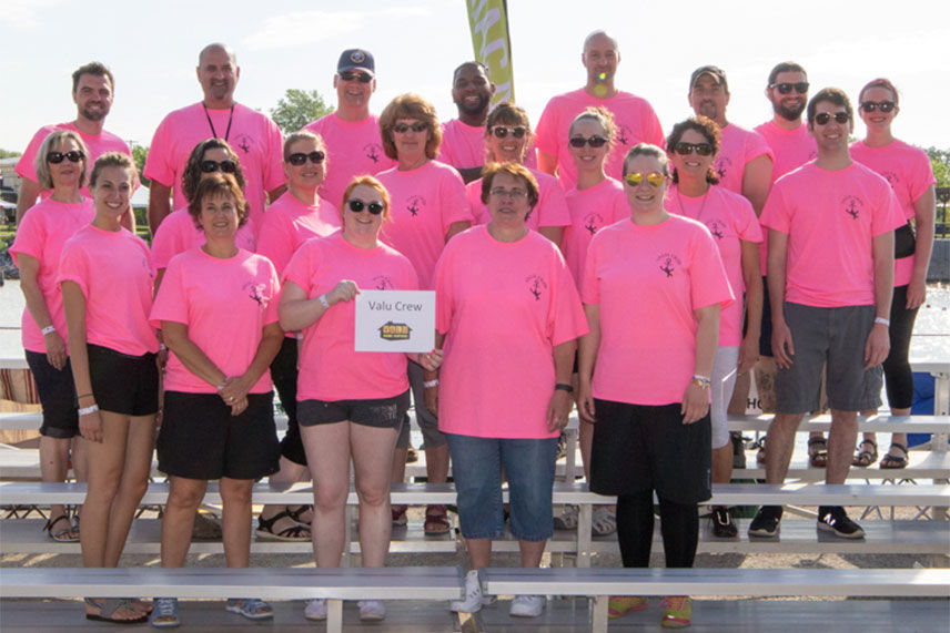 Valu Crew at the 2017 Hope Chest Dragon Boat Festival