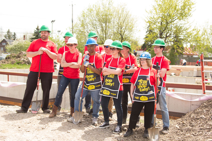 Buffalo Valu Crew for Habitat for Humanity 