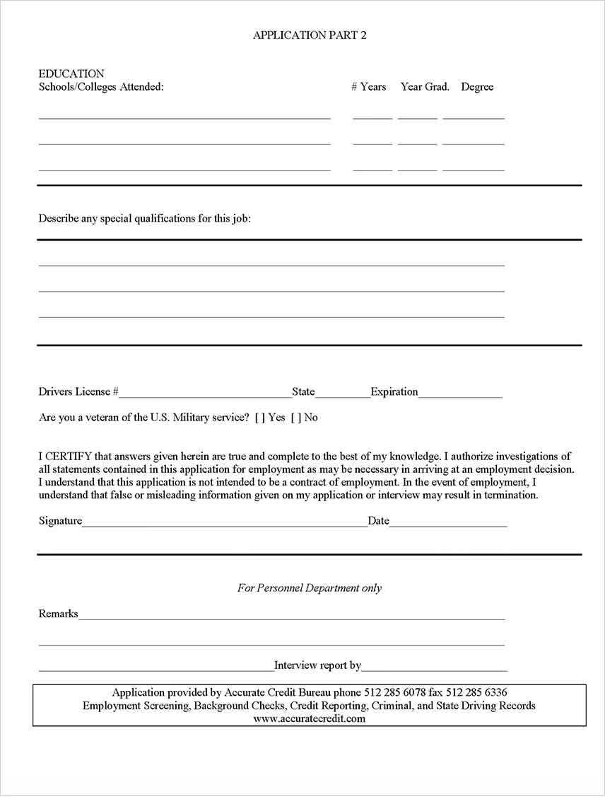 Application