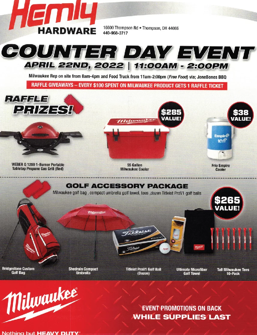Hemly Hardware - Counter Day Event