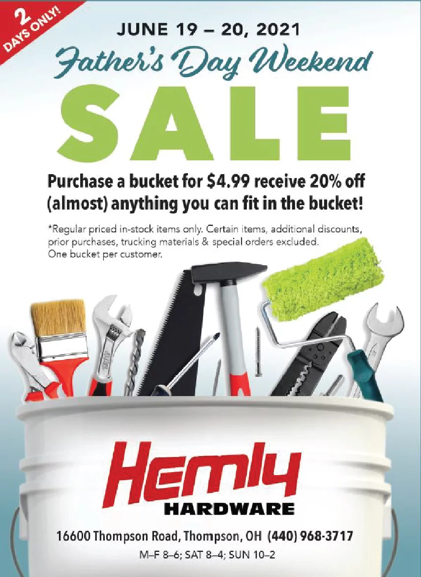 Hemly - Hardware - Father's Day Weekend Sale